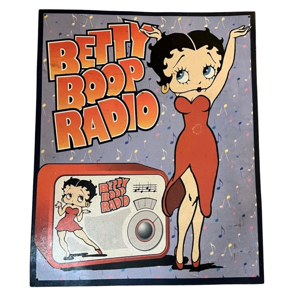 Betty Boop Radio Wall Decor - Red and Black
